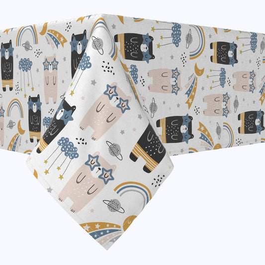 Bears, Rainbows & Stars Cotton Rectangles