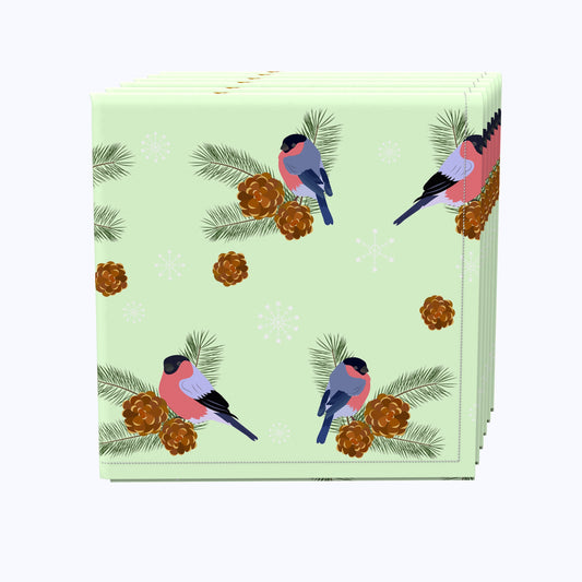 Birds & Pinecones Perch Napkins