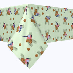Birds & Pinecones Perch Rectangle Tablecloths