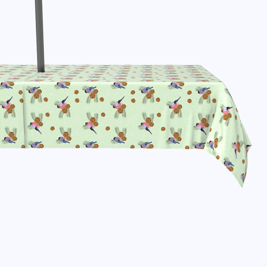 Birds & Pinecones Perch Outdoor Tablecloths