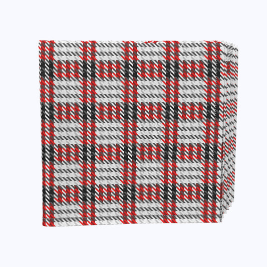 Black & Red Houndstooth Napkins