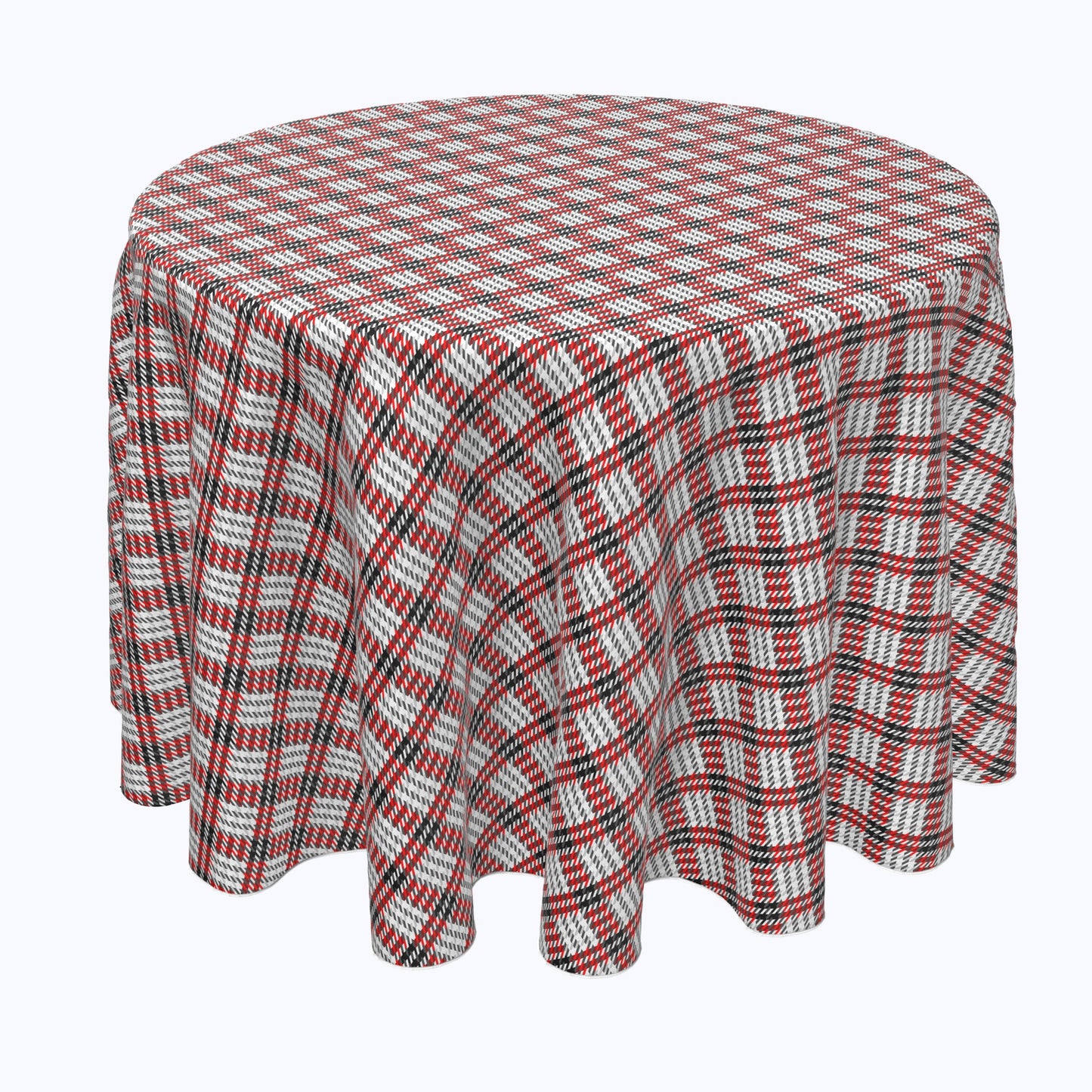Black & Red Houndstooth Rounds