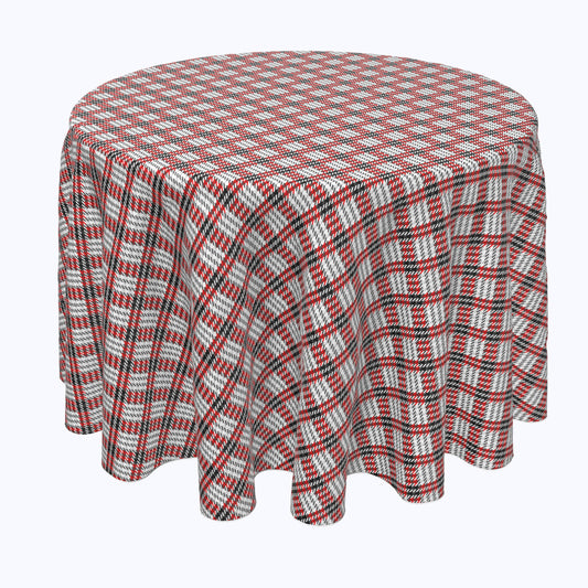 Black & Red Houndstooth Rounds