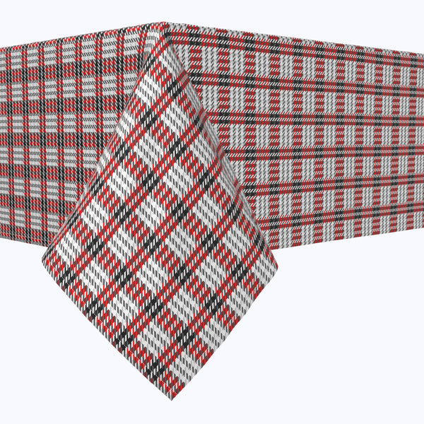 Black & Red Houndstooth Squares