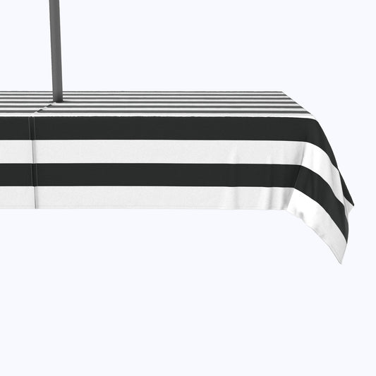 Black & White Cabana Stripe Outdoor Rectangles