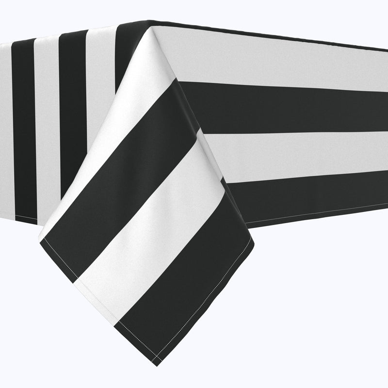 Black & White Cabana Stripe Rectangles