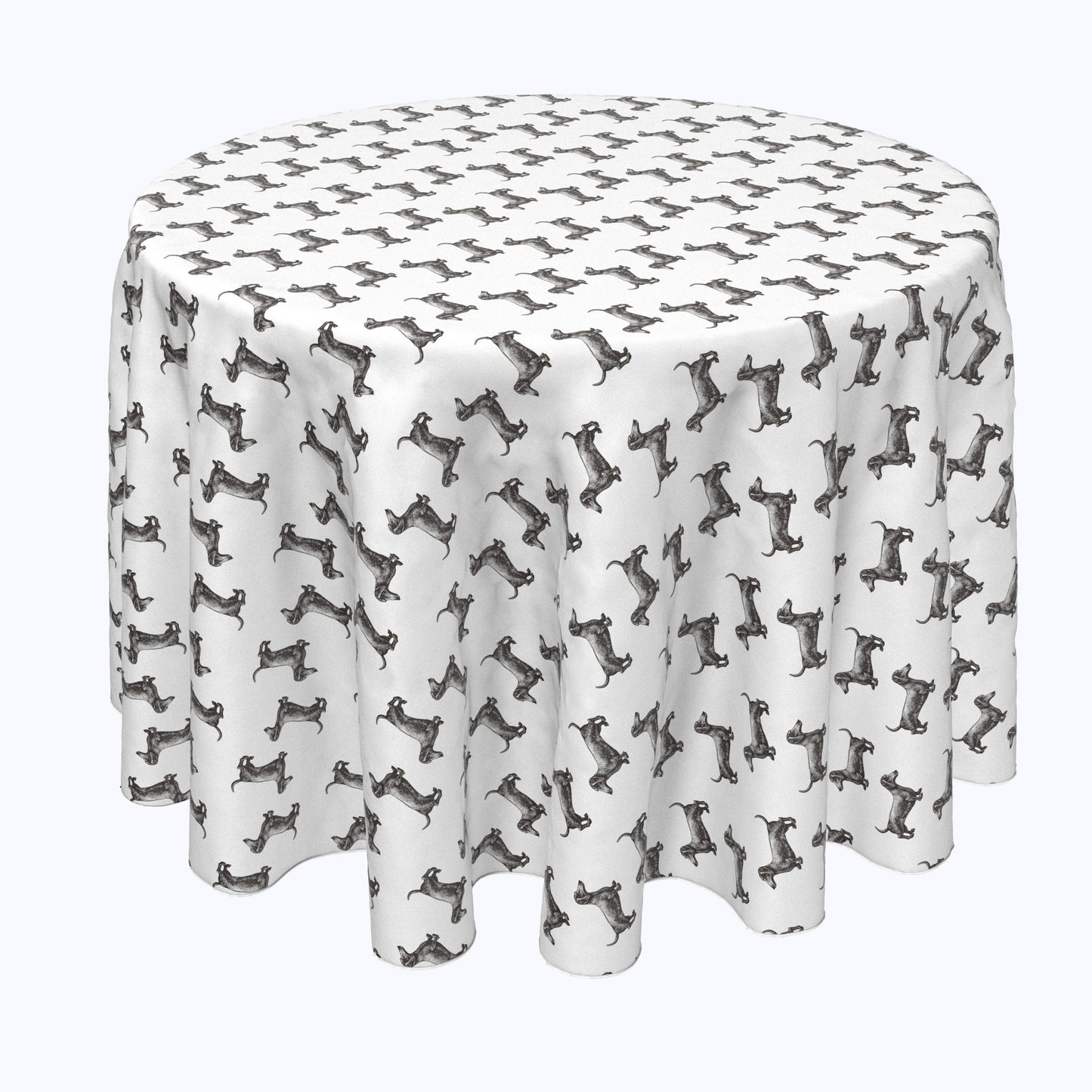 Black & White Dachshund Toss Rounds