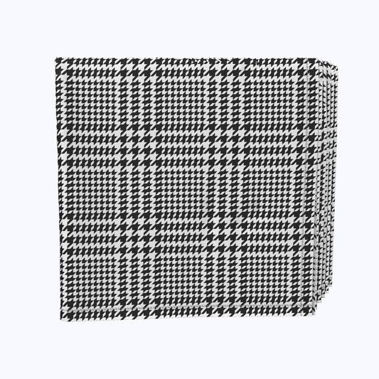 Black & White Houndstooth Napkins