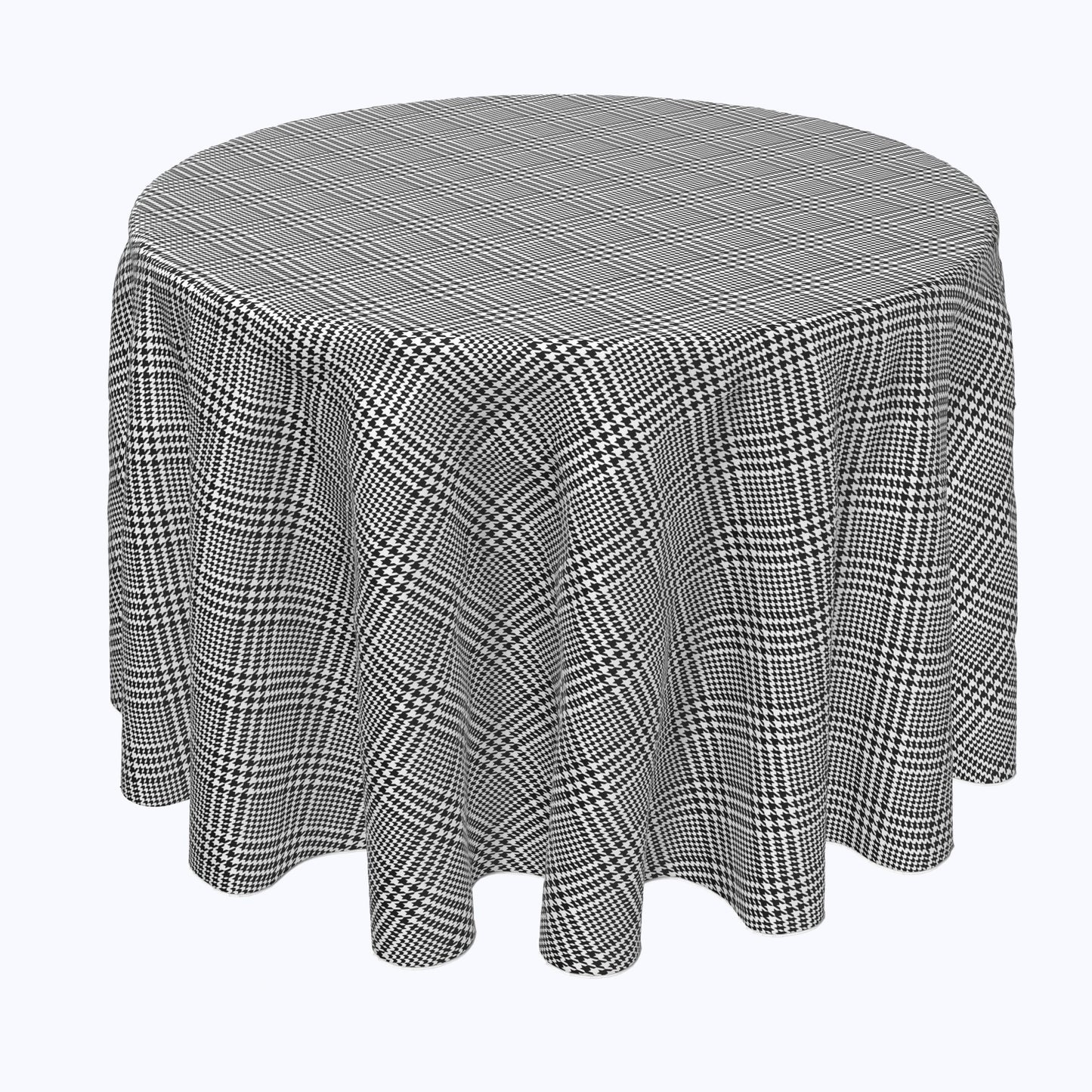 Black & White Houndstooth Rounds