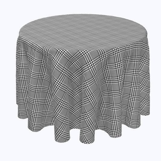Black & White Houndstooth Rounds