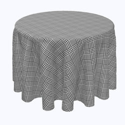 Black & White Houndstooth Rounds