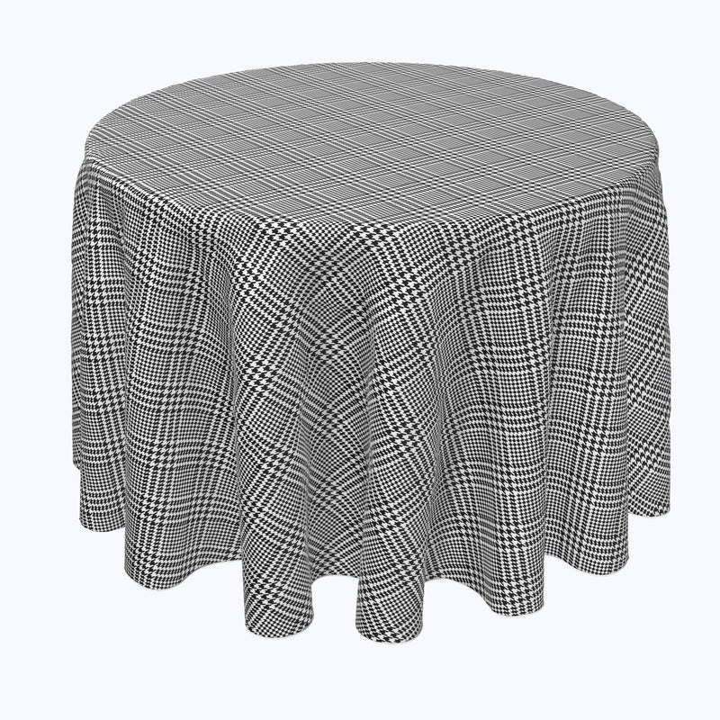 Black & White Houndstooth Rounds