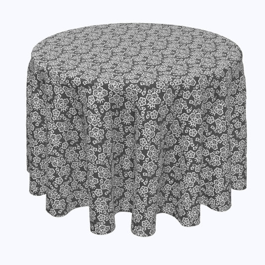 Black & White Lace Doily Rounds