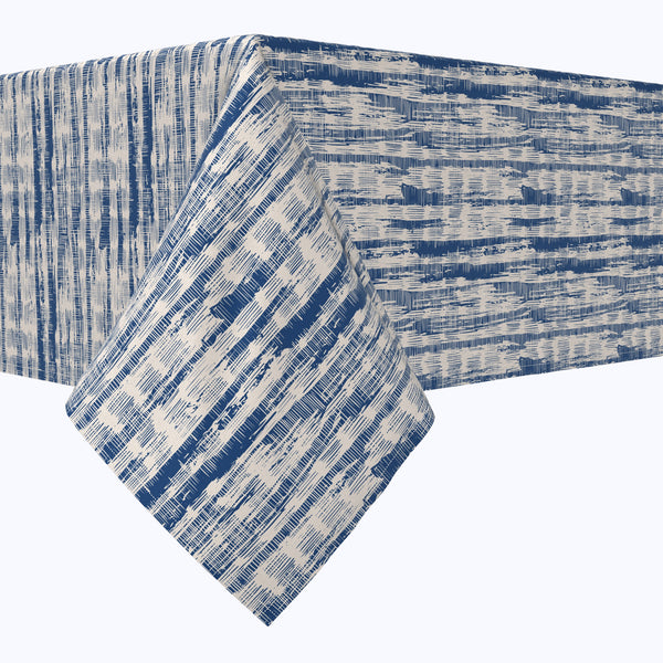Blue Batik Stripe Tablecloths