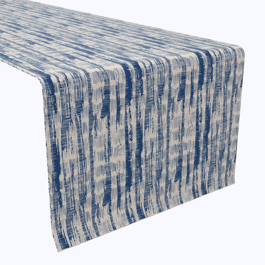 Blue Batik Stripe Table Runners