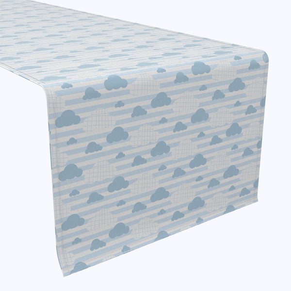 Blue Clouds & Stripes Table Runners