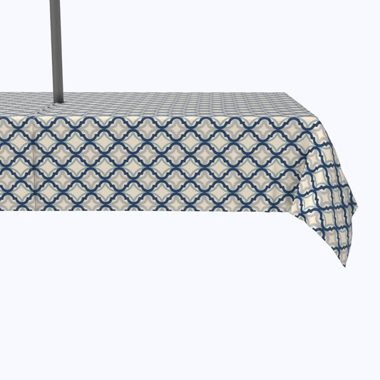 Blue Diamond Ogee Outdoor Rectangles