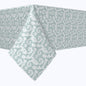 Blue Floral Lace Scrolls Rectangles