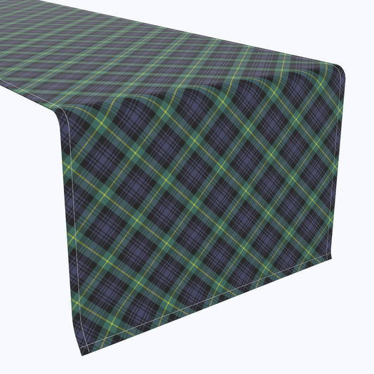 Blue & Green Tartan Plaid Runners