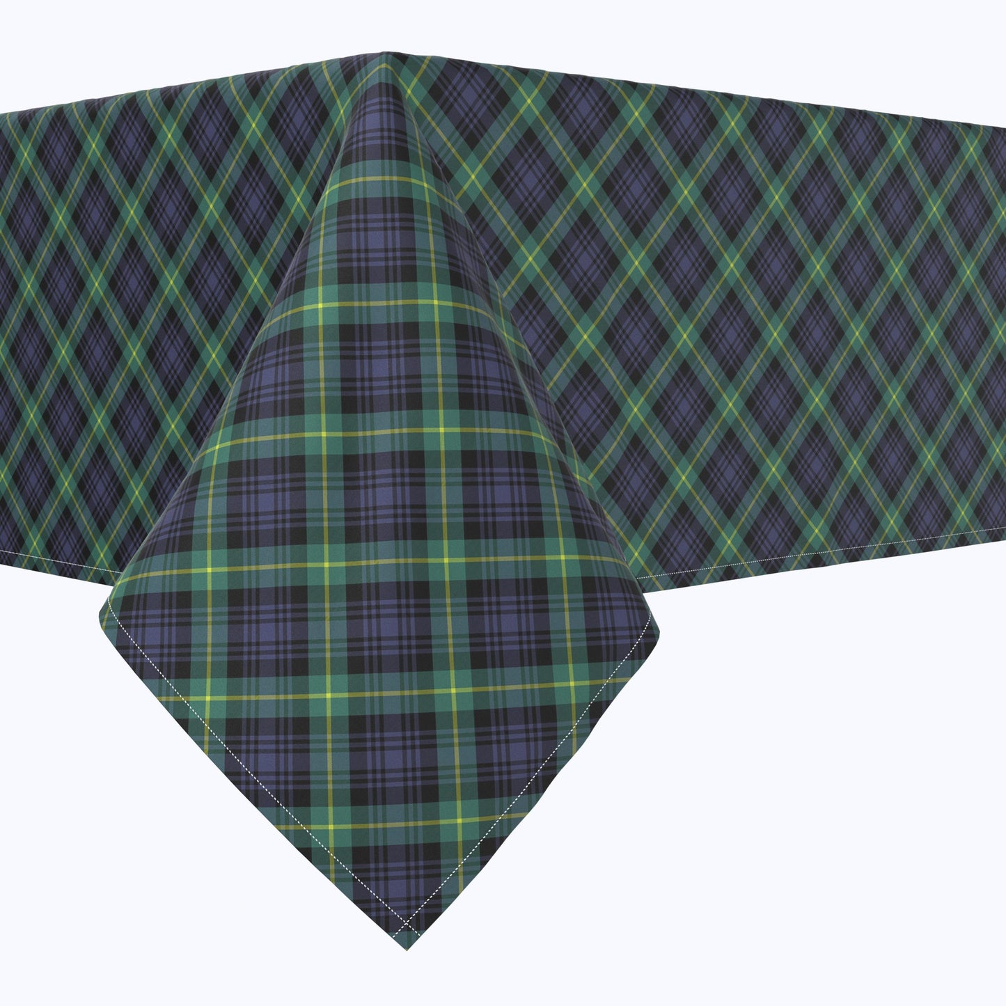 Blue & Green Tartan Plaid Squares