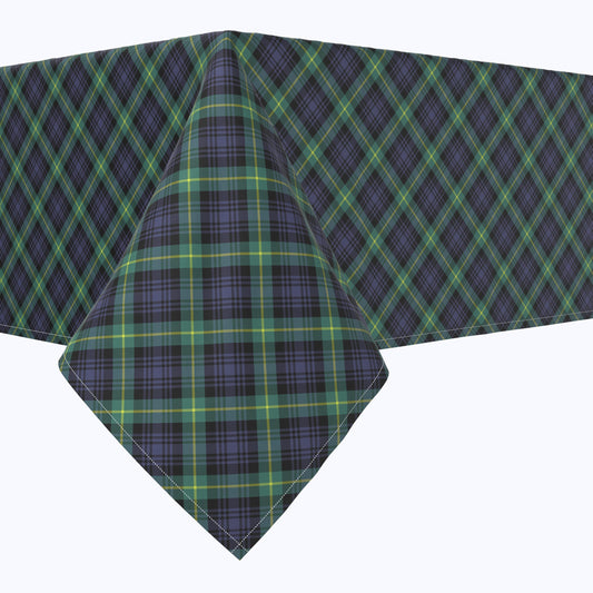 Blue & Green Tartan Plaid Squares