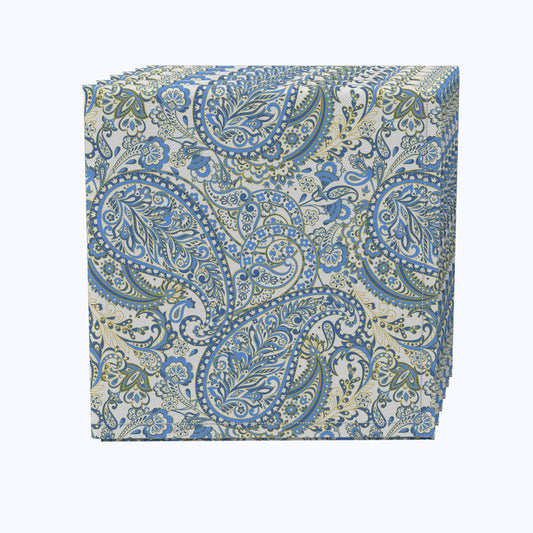 Blue Paisley Napkins