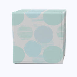 Blue Polka Dot Scribble Napkins