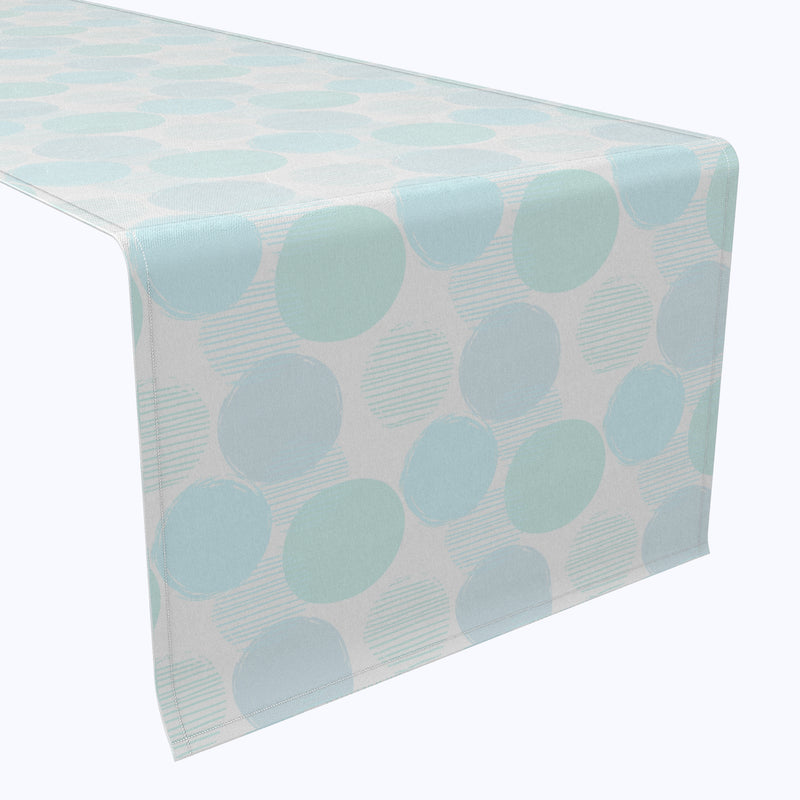 Blue Polka Dot Scribble Table Runners