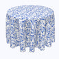 Blue Traditional Leaves Rounds