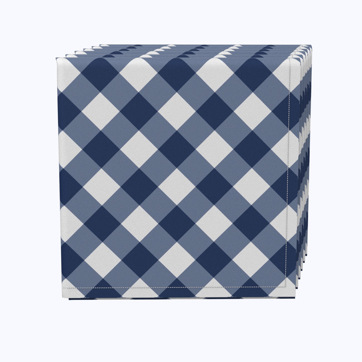 Blue Gingham Check Napkins