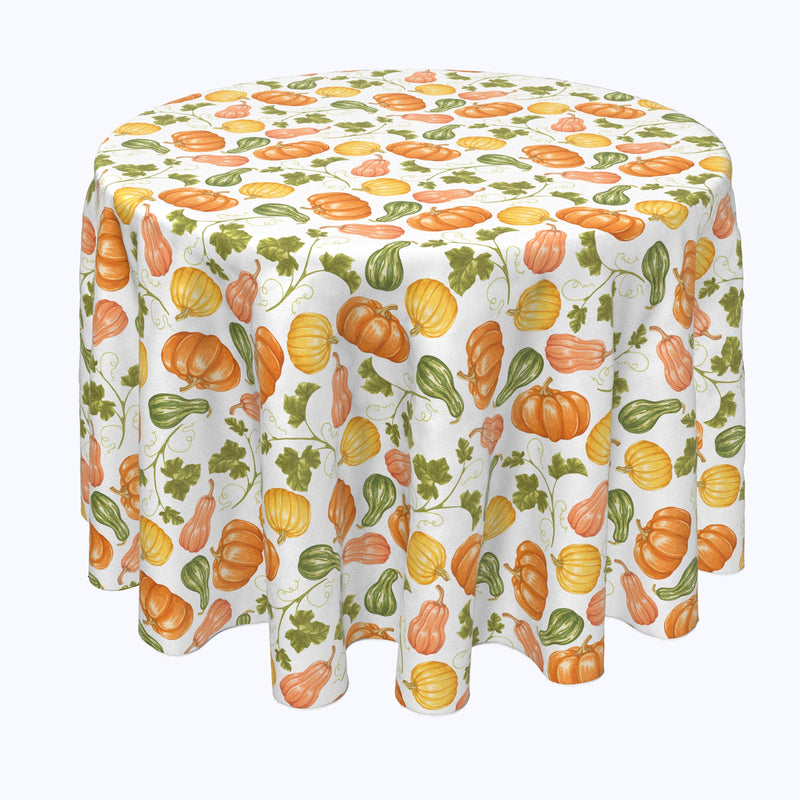 Bountiful Gourds Round Tablecloths