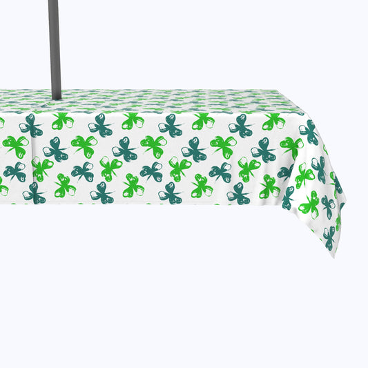 Brush Stroke Pretty Clovers Outdoor Rectangles