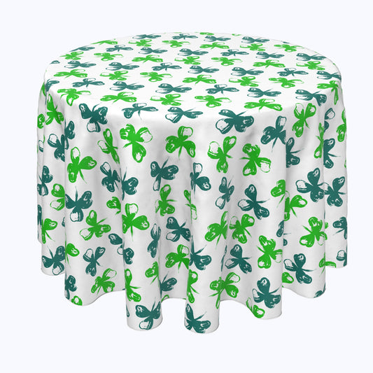 Brush Stroke Pretty Clovers Rounds
