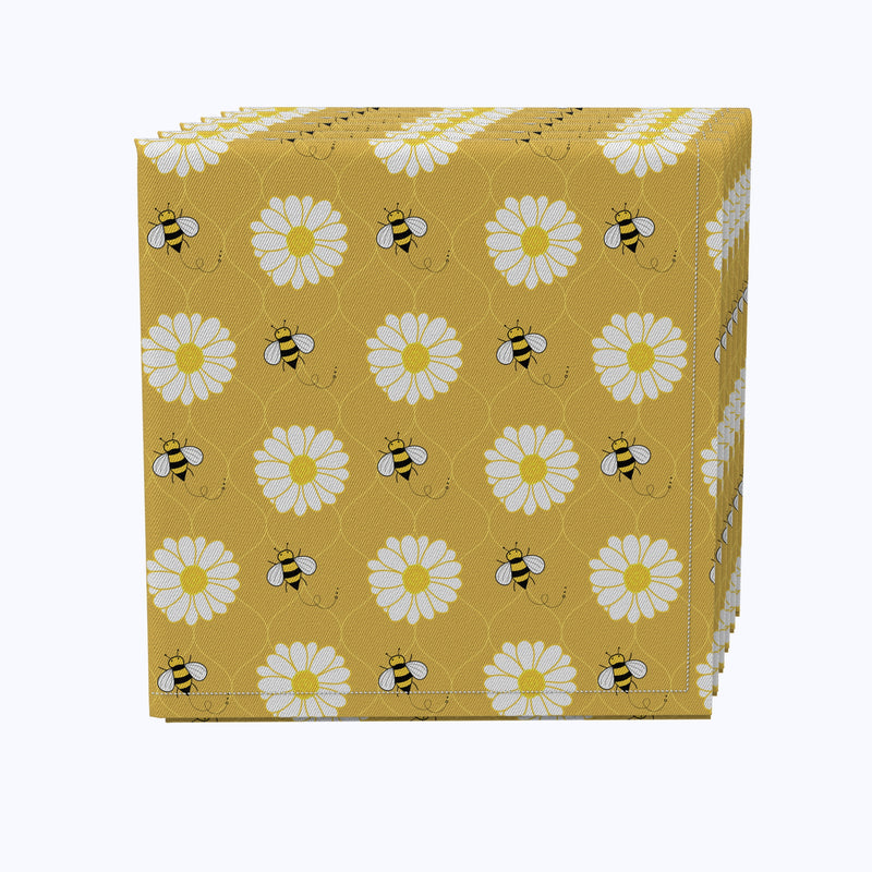 Bumble Bees & Daisies Napkins