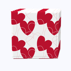 Bunches of Hearts Red Napkins