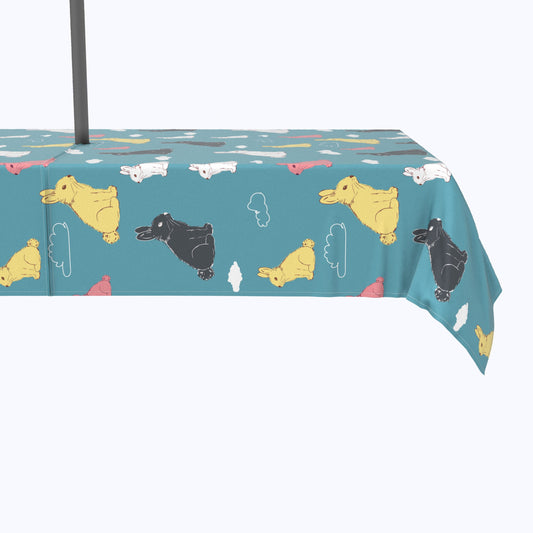 Bunny in the Clouds Outdoor Rectangles