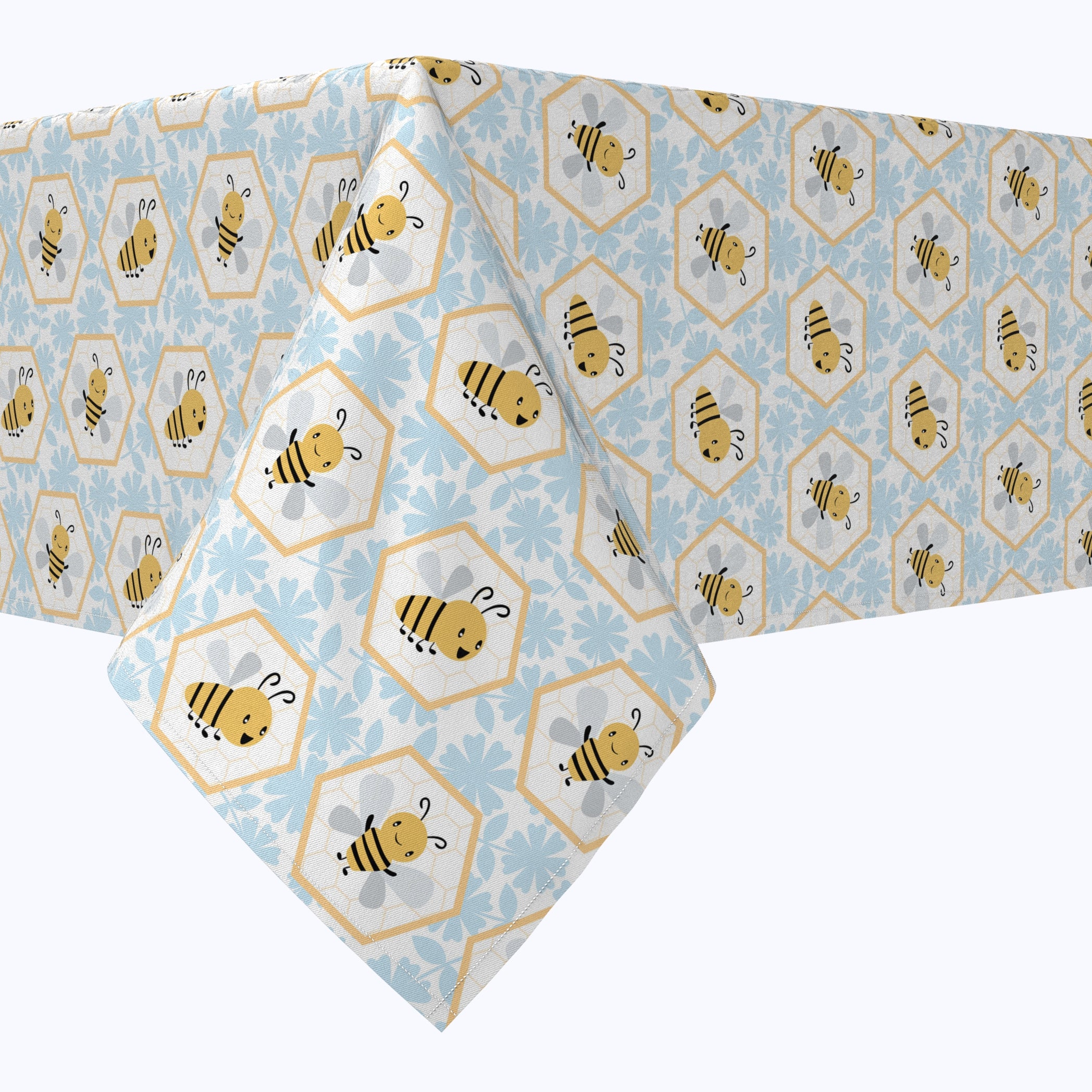 Cartoon Honeycomb Bees Tablecloths – Tablecloth.com