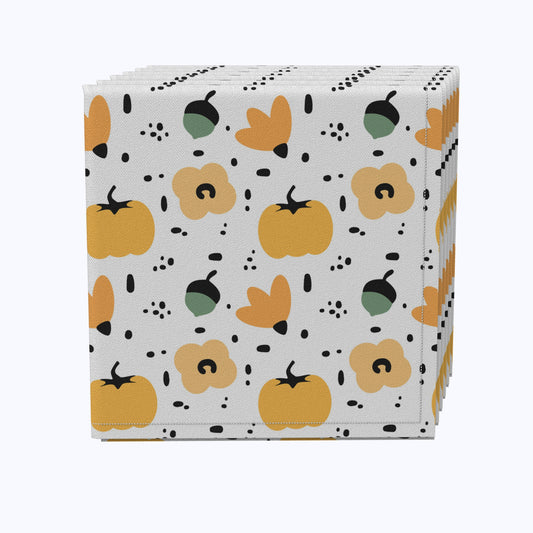 Cartoon Pumpkin Design Cotton Napkins