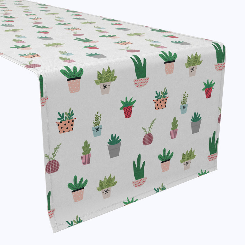 Cartoon Succulents Table Runners