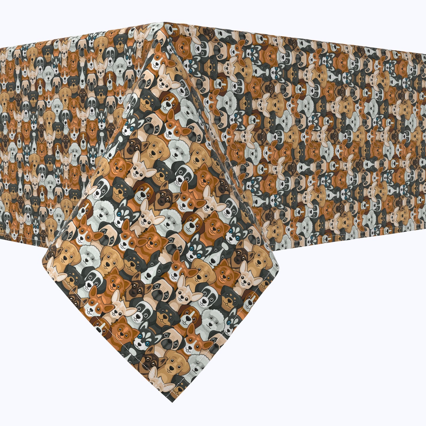 Cheerful Dogs Cotton Rectangles