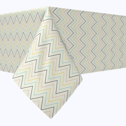 Chevron Wave Cotton Rectangles