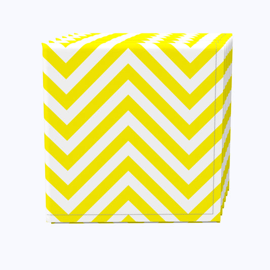 Chevron, Yellow Napkins