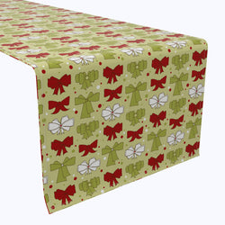 Christmas Bows Cotton Table Runners