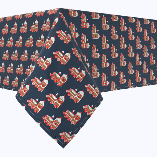 Christmas Gingerbread Train Cotton Rectangles