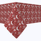 Christmas Ornaments Allover Red Cotton Squares