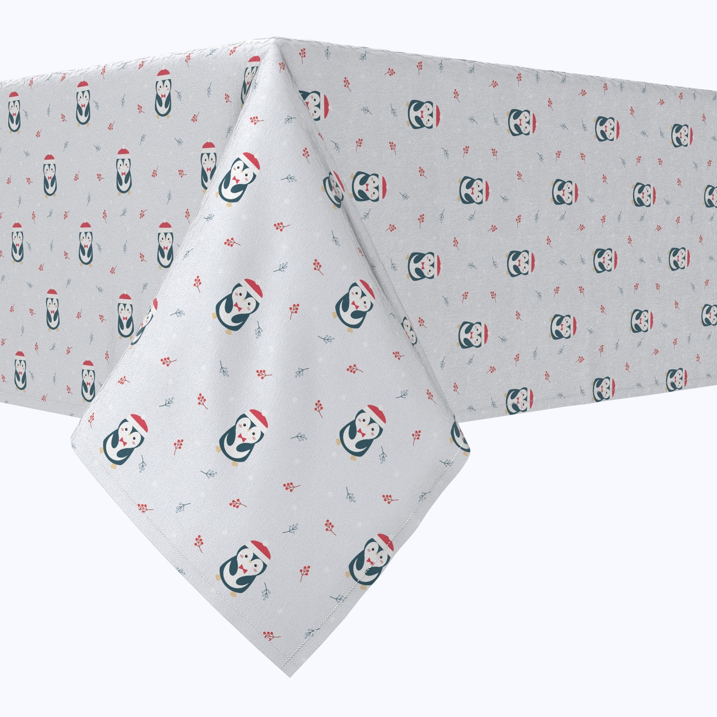 Christmas Penguins Cotton Rectangles