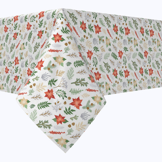 Christmas Plants & Flowers Tablecloths