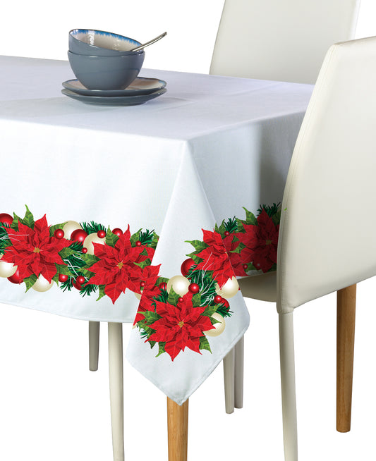 Christmas Poinsettia Garland Rectangles