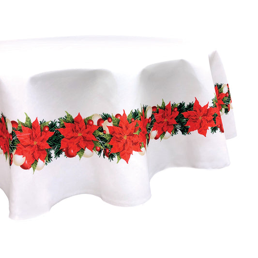 Christmas Poinsettia Garland Rounds