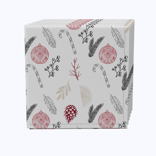 Christmas Tree Decorations Cotton Napkins
